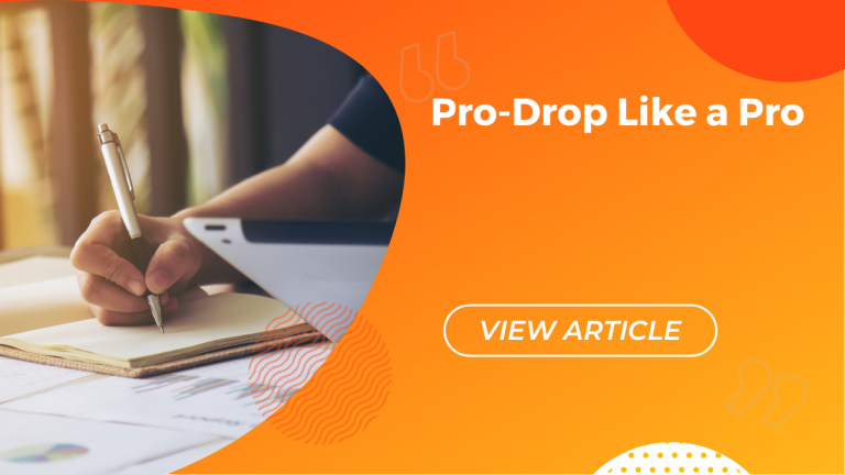 Pro-Drop Like a Pro Conversa blog